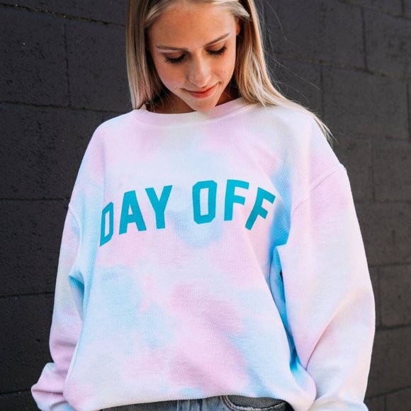 Day Off Teal Corded Sweatshirt - Picture 2 of 2